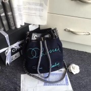 Chanel Drawstring Bag A57540 Navy Blue HV01829Sy67