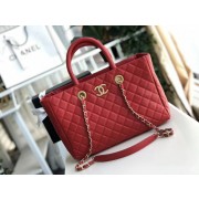 Chanel Original large shopping bag Grained Calfskin A93525 red HV05893sp14