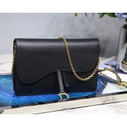 Dior SADDLE DIOR OBLIQUE wallet S5614 black HV08244ki86