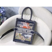 Fake SUN VERTICAL DIOR BOOK TOTE TAROT EMBROIDERED CANVAS BAG M1272Z-1 HV04019ny77