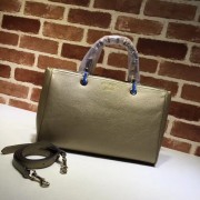 Gucci Bamboo Tote Bag Calf Leather 323660 gold HV05621EC68