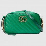 Gucci GG Marmont small shoulder bag 447632 Bright green HV10476yk28