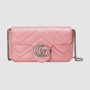 Gucci GG Marmont super mini bag 476433 Pastel pink HV11160NP24