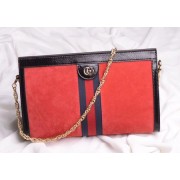 Gucci GG original suede leather ophidia medium shoulder bag 503876 red HV00125nV16