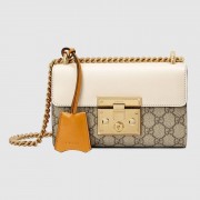 High Quality Imitation Gucci Padlock small shoulder bag 409487 White HV00755Vu82