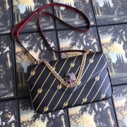 Imitation Gucci Medium double shoulder bag 524822 black&red HV08513Fo38