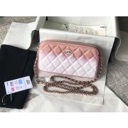 Knockoff Chanel Clutch with Chain A70249 pink HV05475Ez66