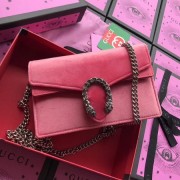 Luxury Replica Gucci GG original Velvet dionysus clutch purse 476430 pink HV04849vv50