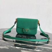 Prada Embleme Saffiano leather bag 1BD217 green HV06704rf73