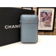 Replica Chanel Flap Original Mobile phone bag 55699 blue HV00042BJ25