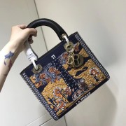 Replica LADY DIOR embroidered cattle leather M0565-7 HV03912TN94