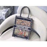 SUN VERTICAL DIOR BOOK TOTE TAROT EMBROIDERED CANVAS BAG M1272Z-6 HV04727SS41
