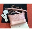 Chanel gabrielle small hobo bag A91810 pink HV01427Bw85