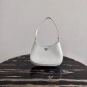 Prada Saffiano leather shoulder bag 2BC499 white HV04420Eb92