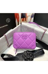 CHANEL 2020 New Style Original Leather Ball Grain Bag AP1132 Lavender HV04497Ri95