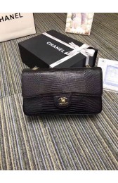 Chanel classic handbag Lizard A01112 black HV02889UM91