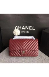 Chanel Flap Shoulder Bag Original sheepskin Leather CF 1112V red silver chain HV03387iZ66