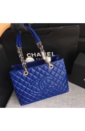 Chanel LE BOY GRAND SHOPPING TOTE BAG GST A50995 blue Gold chain HV04201Is53