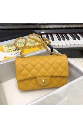 CHANEL Original Classic Handbag 1116 yellow HV04170DS71