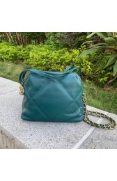 Chanel Original Soft Leather Chain Bag & Gold-Tone Metal AS0781 green HV04122Gm74