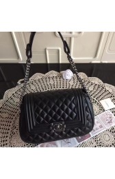 Chanel Sheepskin Leather Shoulder Bag COCO 5698 black HV03823Kf26