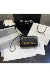 Chanel small Flap Bag Original Sheepskin Leather AS1490 black HV03135RX32