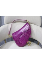 Dior SADDLE SOFT CALFSKIN BAG C9045 purple HV02739KX86