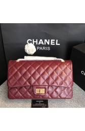 Fake 1:1 Chanel Flap Original Calf leather Shoulder Bag A227 Wine gold chain HV04472YK70