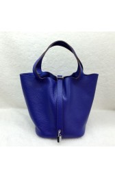 Hermes Picotin Lock 22cm Bags togo Leather 1048 Brilliant blue HV09600Af99