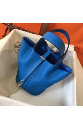 Hermes Picotin Lock PM Bags Original Leather H8688 blue HV00609Zr53