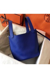 Hermes Picotin Lock PM Bags Original Leather H8688 electric blue HV11087qB82