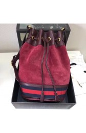 Imitation Gucci GG canvas Shoulder Bag 540457 red suede HV04359Za30