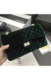 Imitation High Quality Chanel 2.55 Series Classic Flap Bag CFB1112 green HV04032HH94