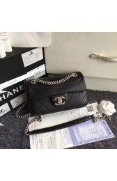 Replica Chanel origianl lambskin Shoulder Bag CF3695 black HV08307zR45