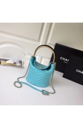 Chanel Bucket Bag Lambskin & Gold-Tone Metal A57861 Light blue HV10753cf57