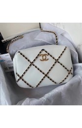 Chanel cross-body bag AS2384 White & black HV04152qB82