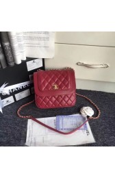 Chanel Original Classic Handbag 25698 red HV09072sY95