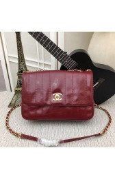 Fake Chanel Shoulder Bag 33659 Gold-Tone Metal Burgundy HV03064tu77