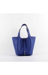 Hermes Picotin 22cm Bags togo Leather 8616 brilliant blue HV09246wv88