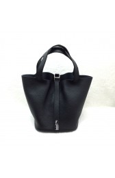 Hermes Picotin Lock 22cm Bags togo Leather 1048 Black HV02105Va47