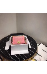 Hot Replica Chanel Leboy Original Calfskin leather Shoulder Bag G67085 pink & gold -Tone Metal HV04028wR89