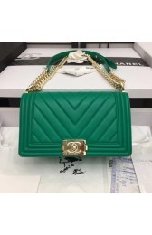 Imitation Cheap Chanel Boy Flap Shoulder Bag Original Sheepskin Leather A67086 green HV04722fV17