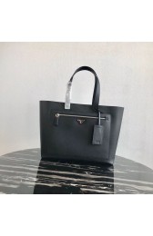 Imitation Prada Embleme Saffiano leather bag 2VE015 black HV00901Dl40