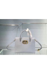 Knockoff DIOR LARGE ST HONORE TOTE Grained Calfskin M9306UBAE sky blue HV11347cS18