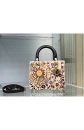 LADY DIOR DIOR TOTE EMBROIDERED CANVAS BAG CA0111-2 HV11446np57