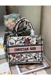 Luxury DIOR BOOK TOTE EMBROIDERED CANVAS BAG C1286-10 HV11421QT69