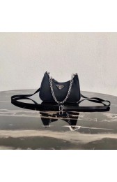 Prada Re-Edition nylon mini shoulder bag 1TT122 black HV00463MO84