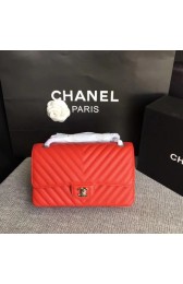 Replica Chanel Flap Shoulder Bags red Leather CF 1112V silver chain HV02852ui32