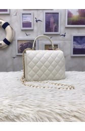 Replica Chanel Original Lambskin Flap Bag with Top Handle A57069 white HV11129rH96